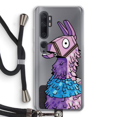 Lama: Xiaomi Mi Note 10 Pro Transparant Hoesje met koord