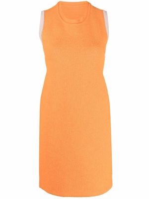 Jacquemus robe courte Sorbetto à bords contrastants - Orange