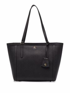 Lauren Ralph Lauren sac à main Crosshatch en cuir - Noir