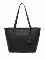 Lauren Ralph Lauren sac à main Crosshatch en cuir - Noir