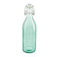 Leifheit 36322 glazen facetfles 0.5l transparant/groen