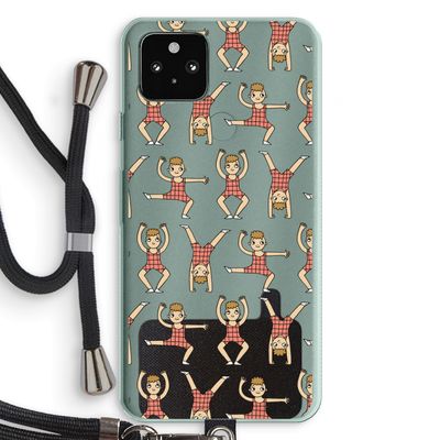Gymboys: Pixel 5a 5G Transparant Hoesje met koord