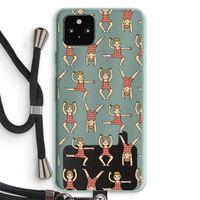 Gymboys: Pixel 5a 5G Transparant Hoesje met koord
