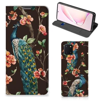 Samsung Galaxy Note 10 Lite | Hoesje maken | Pauw met Bloemen