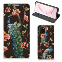 Samsung Galaxy Note 10 Lite | Hoesje maken | Pauw met Bloemen