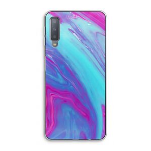 Zweverige regenboog: Samsung Galaxy A7 (2018) Transparant Hoesje