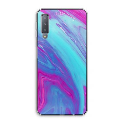 Zweverige regenboog: Samsung Galaxy A7 (2018) Transparant Hoesje