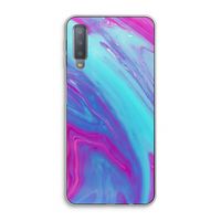 Zweverige regenboog: Samsung Galaxy A7 (2018) Transparant Hoesje