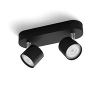 Philips Zwarte led plafondspotStar 2-lichts - 929003205201