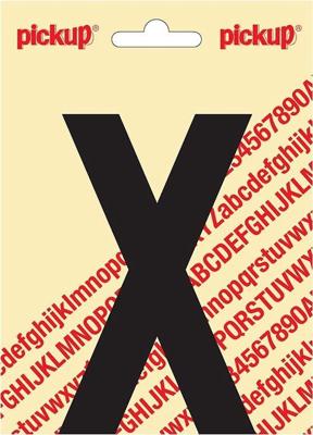 Plakletter Nobel Sticker zwarte letter X - Pickup