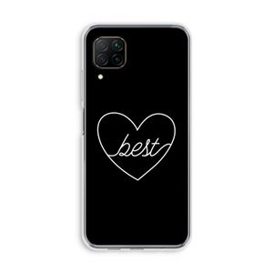 Best heart black: Huawei P40 Lite Transparant Hoesje