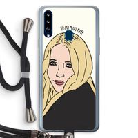 Mary Kate: Samsung Galaxy A20s Transparant Hoesje met koord