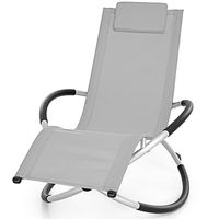 Tillvex- Ligstoel grijs, relaxstoel, schommelstoel, lounger - thumbnail
