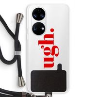 Ugh: Huawei P50 Transparant Hoesje met koord