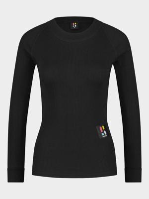 Poederbaas Thermoshirt Dames Pro Zwart-M