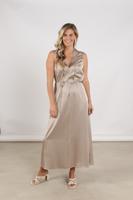 Nukus Violet Dress Silky Nks14018 Lange Jurken 65 Fango