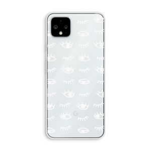 Eye pattern #3: Pixel 4 XL Transparant Hoesje