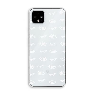 Eye pattern #3: Pixel 4 XL Transparant Hoesje
