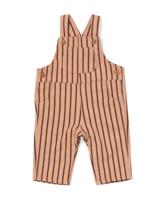 HEMA Baby tuinbroek strepen bruin (bruin)