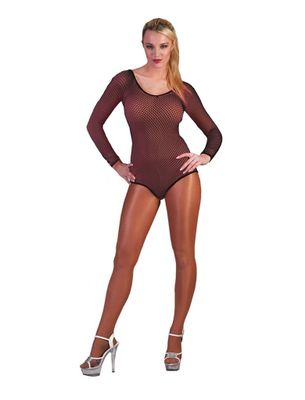 Visnet Bodysuit Donker bruin