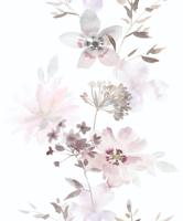 Novamur Kylie Behang met aquarel bloemen - 81623