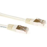 ACT Ivoor 1 meter F/UTP CAT5E patchkabel met RJ45 connectoren - thumbnail