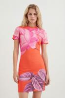 Jurk met pioenen M. Christian Lacroix - ORANGE - S