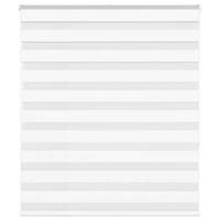 VidaXL Zebra rolgordijn 125x150 cm stofbreedte 120,9cm polyester wit