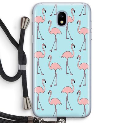 Anything Flamingoes: Samsung Galaxy J5 (2017) Transparant Hoesje met koord