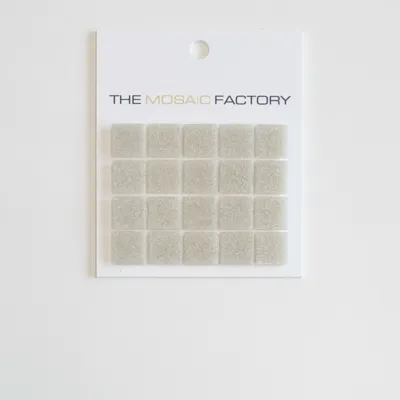 The Mosaic Factory Amsterdam Mozaiek Tegel Vierkant - Licht Grijs Glas Basic 322x322 mm