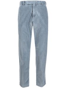 PT Torino pantalon en velours côtelé à coupe droite - Bleu