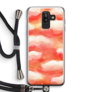 Lichte Wolken: Samsung Galaxy J8 (2018) Transparant Hoesje met koord
