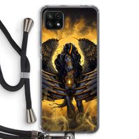 Pegasus: Samsung Galaxy A22 5G Transparant Hoesje met koord