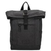 Beagles Originals Canvas Rolltop Rugzak Mount Fuji Zwart