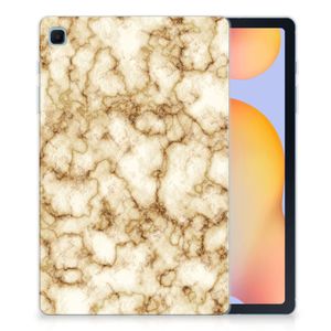 Samsung Galaxy Tab S6 Lite | S6 Lite (2022) Tablet Back Cover Marmer Goud