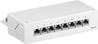 goobay CAT 6 Mini/Desktop Patch Panel, 8 Port patchpaneel