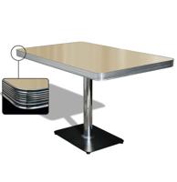 Bel Air Diner Tafel TO22W Antique White