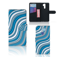 Xiaomi Redmi 9 Telefoon Hoesje Waves Blue - thumbnail