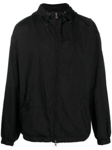 Diesel veste zippée à logo en jacquard - Noir