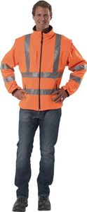 Prevent Veiligheids-softshelljack | maat XL | ORANGE | 96 % PES / 4 % EL | 1 stuk - 8060O/XL 8060O/XL