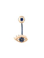 Delfina Delettrez boucle d'oreille "Eyes On Me Piercing" en or 18ct, saphir et diamants - Métallisé