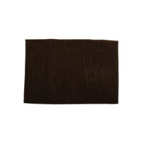 MSV Badkamerkleed/badmat voor op de vloer - bruin - 40 x 60 cm - Microvezel - Badmatjes
