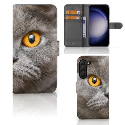 Telefoonhoesje | Met pasjeshouder | Samsung Galaxy S23 Plus Britse Korthaar