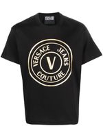 Versace Jeans Couture t-shirt à logo imprimé - Noir