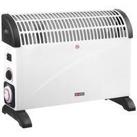 X4-LIFE Convector 25 m² 2000 W Zwart/wit - thumbnail