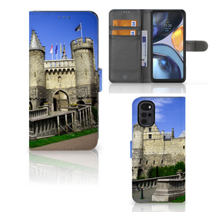 Motorola Moto G22 Flip Cover Kasteel