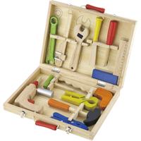 VIGA houten gereedschapskist, afm 24x32 cm, 12 onderdelen/ 1 set