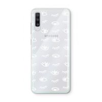 Eye pattern #3: Samsung Galaxy A70 Transparant Hoesje