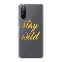 Stay wild: Sony Xperia 10 III Transparant Hoesje