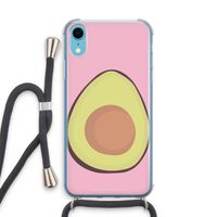 Avocado: iPhone XR Transparant Hoesje met koord